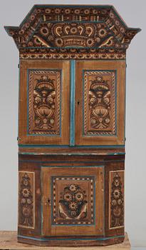 SKÄNKSKÅP, allmoge, bär dat 1807, 1800-tal.