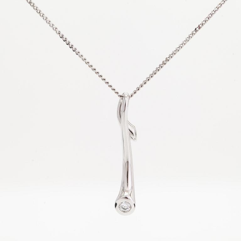 Georg Jensen,an  18K white gold 'Magic' necklace, brilliant-cut diamonds totalling approx. 0.13 ct.