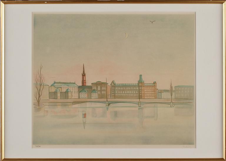 EINAR JOLIN, färglitografi, signerad och numrerad 288/360.