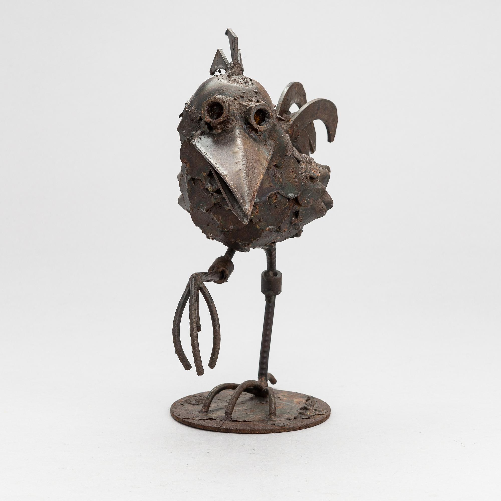 Veikko Haukkavaara, a metal sculpture, signed and dated -82.