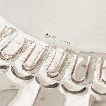 Praktfat, silver, 1900-tal.