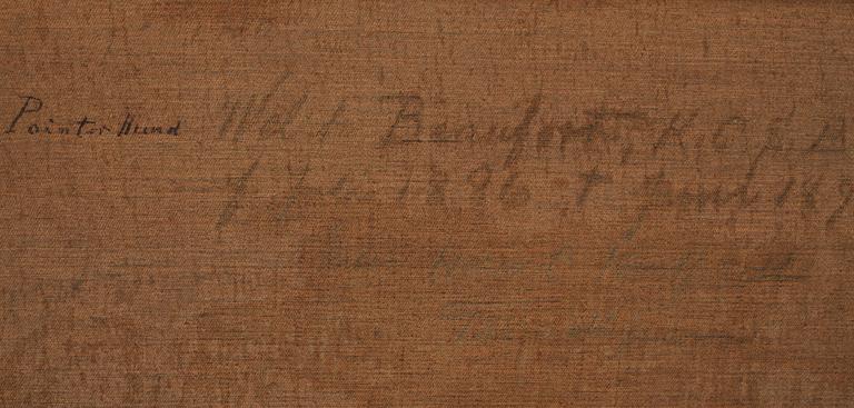 BENEDICT HYLAND, olja på duk, signerad. 1800-tal.