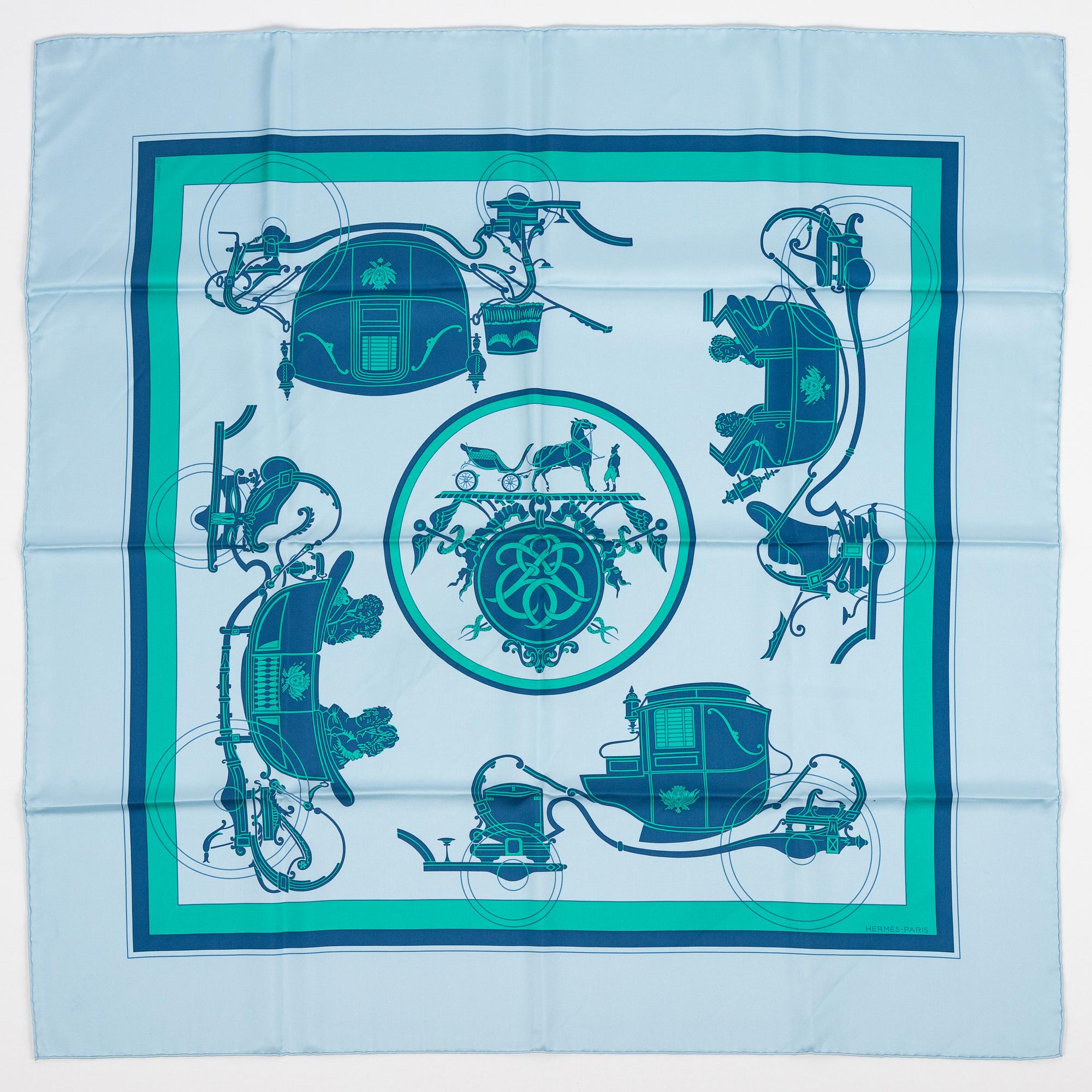 Hermès, scarf, "Ex Libris".