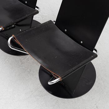 Börge Lindau & Bo Lindekrantz, chairs, a pair, "Plankan", Lammhults.