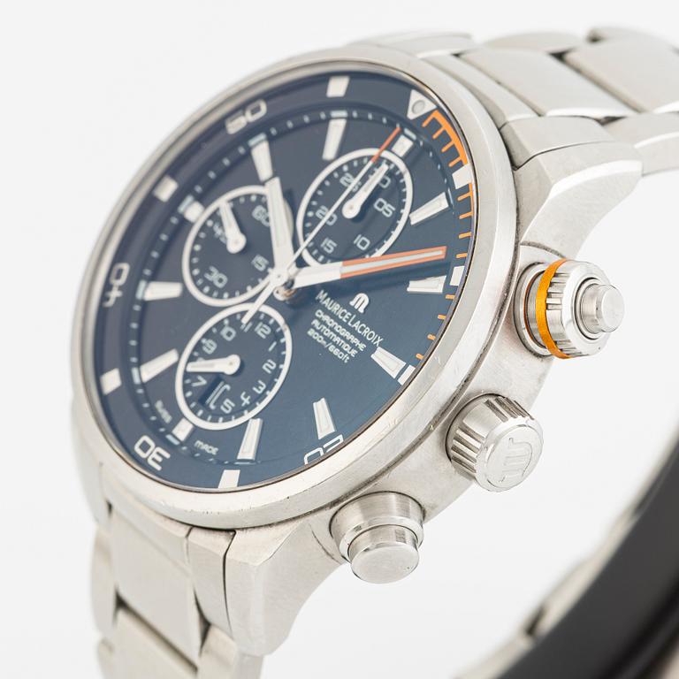 Maurice Lacroix, Pontos S, armbandsur, kronograf, 43 mm.