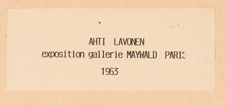 Ahti Lavonen, Silverkomposition.