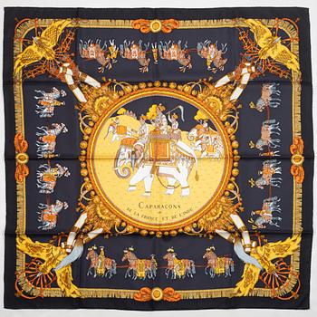 Hermès, scarf, "Caparaçons de la France et de l'Inde".