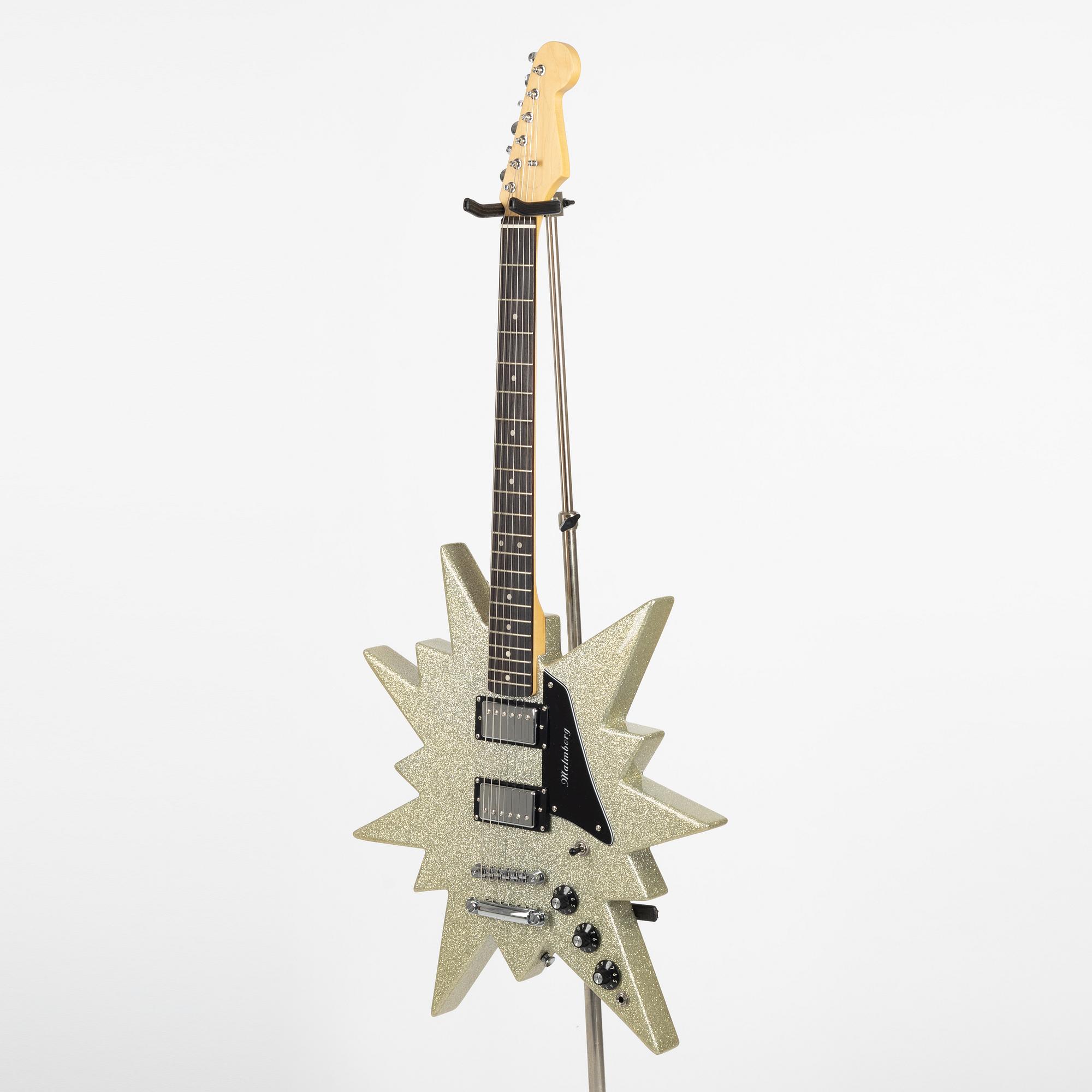Malmberg, ABBA Star Guitar, Limited Edition, 45/50, signed by Björn Ulvaeus and Göran Malmberg, 2014.