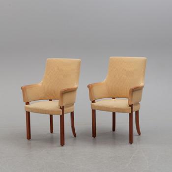 Four 1980s easy chairs, Gärsnäs.