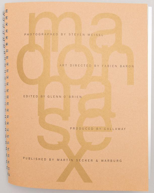 STEVEN MEISEL / MADONNA, fotobok, "SEX", Warner Books, New York, 1992.