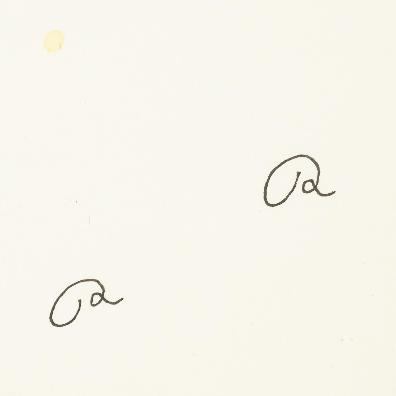 Roger Risberg, indian ink drawing, signed. Executed in 2008.