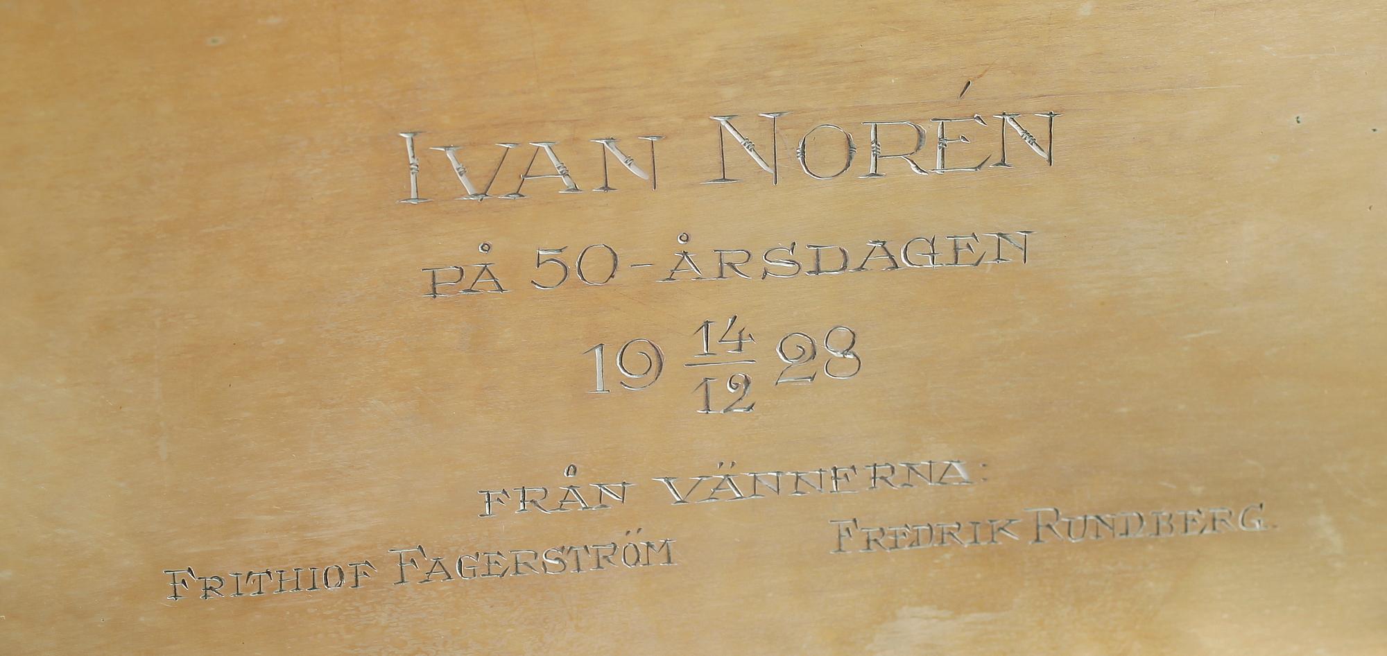 SKRIN, silver, 1920-tal. Vikt med inredning ca 645 g.