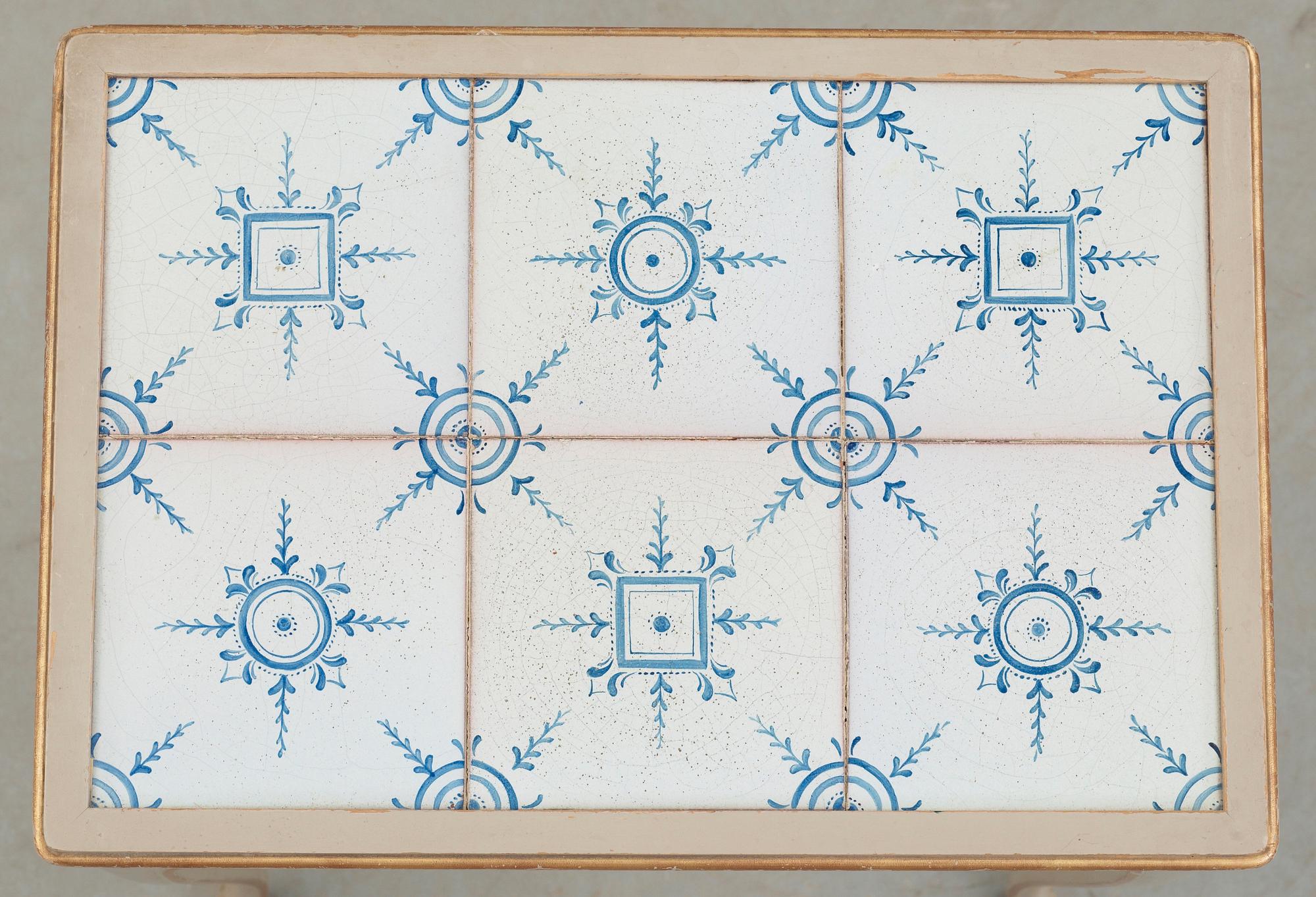 An Axel Einar Hjorth Swedish Grace tiled top table 'Du Barry', Nordiska Kompaniet, 1929.