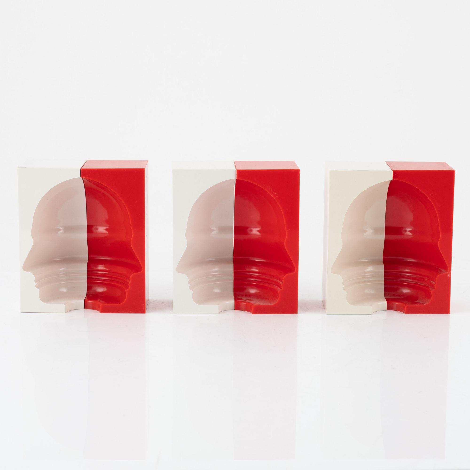 Sivert Lindblom, skulpturer, 6 delar, 1968.