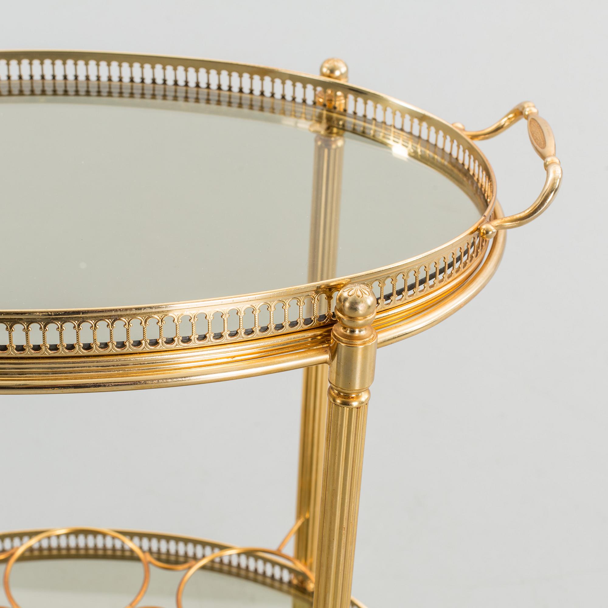 A SERVING TROLLEY, SECOND HALF OF 20TH CENTURY.