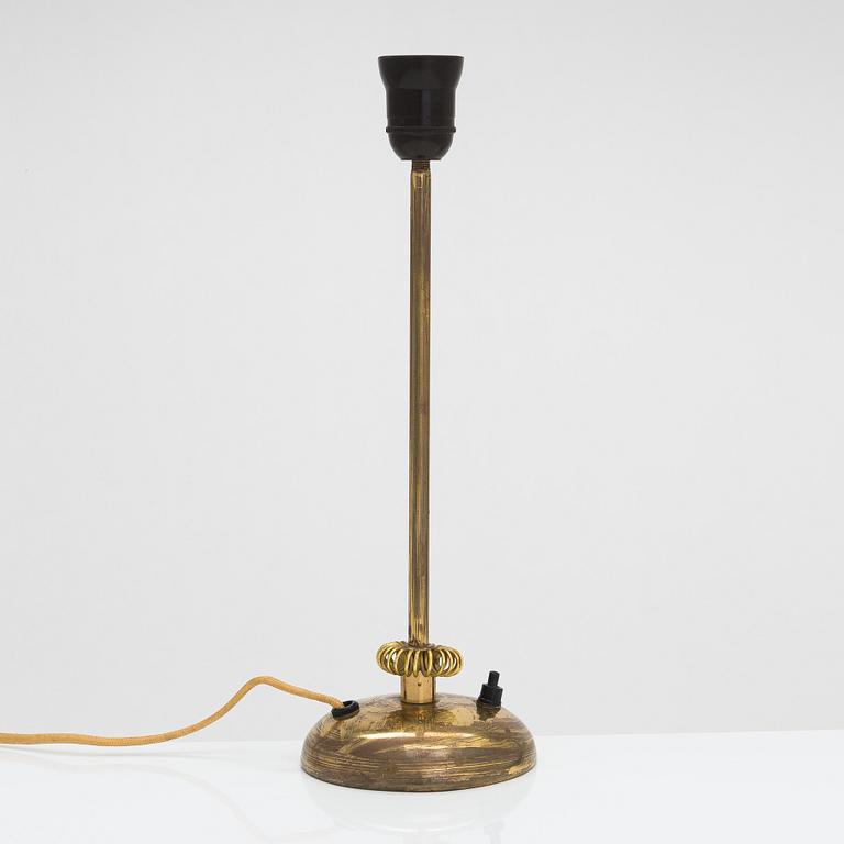 A mid 20th century table lamp, manufacturer Sähkö Oy.