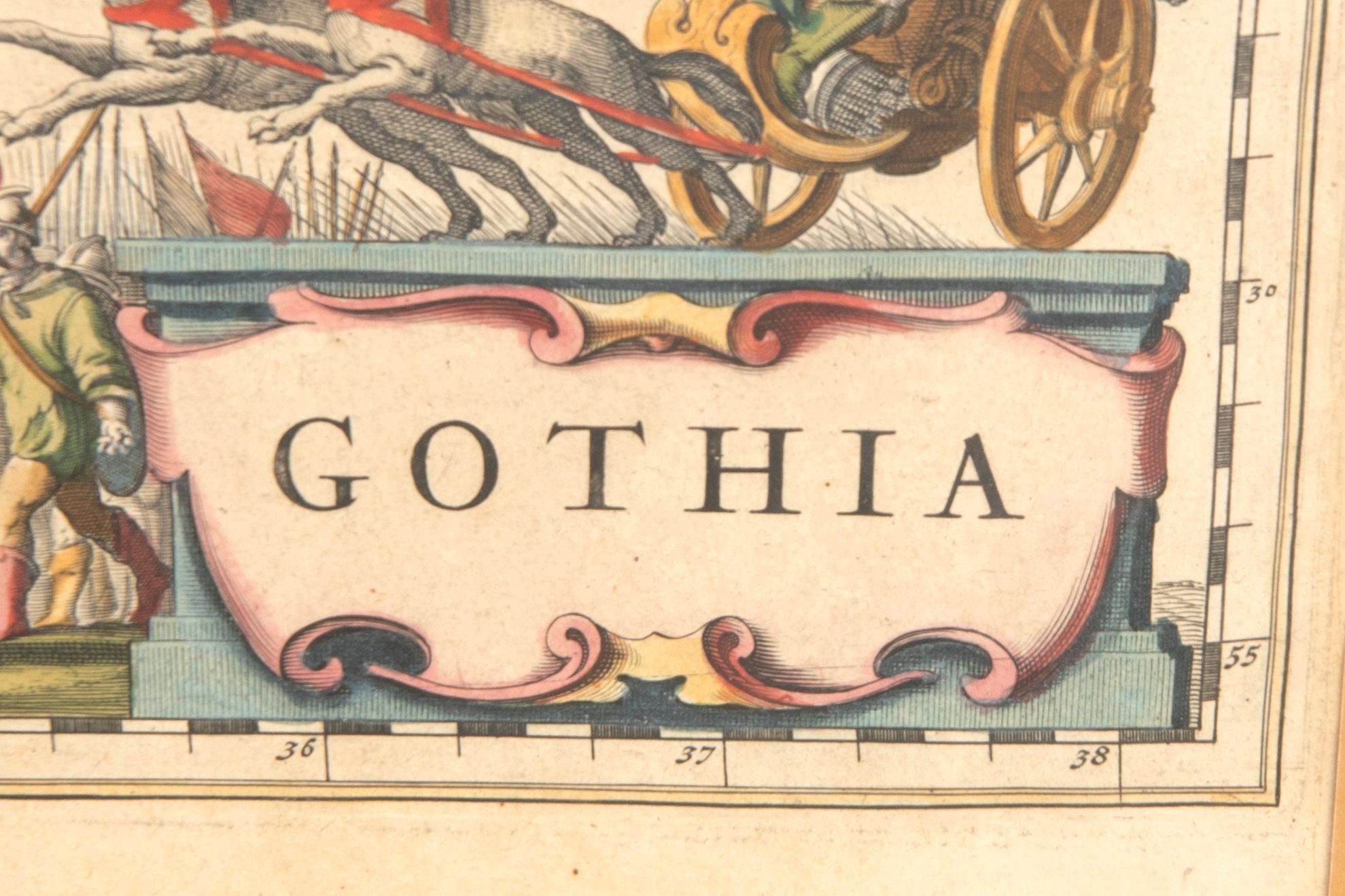 J Blaeu/A Bure map "Gothia".