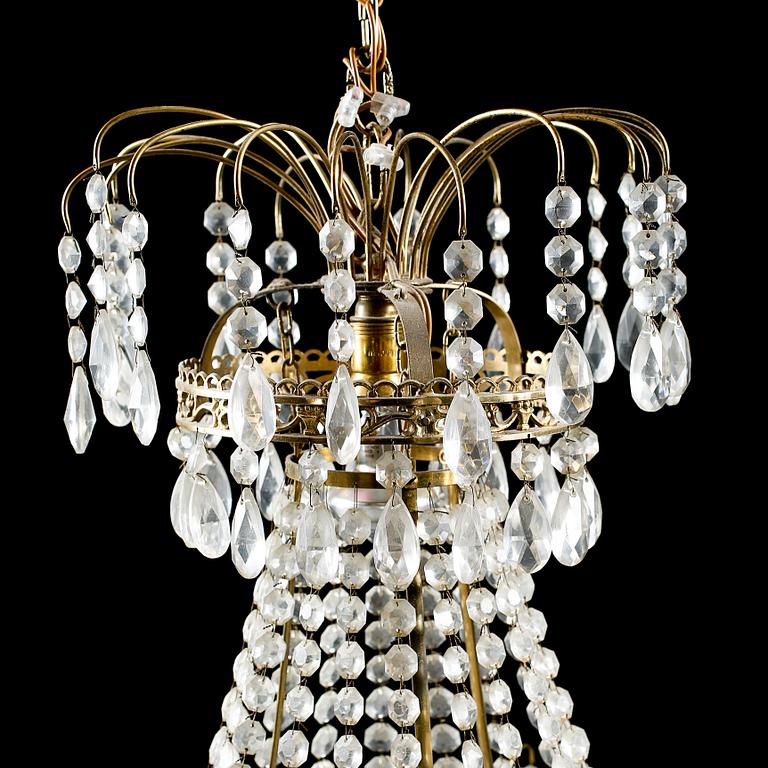 LJUSKRONA, empirestil, omkring 1900-talets mitt, höjd 67 cm.