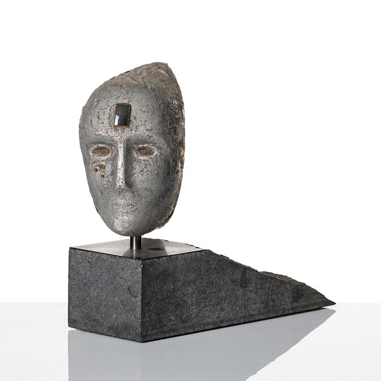 Bertil Vallien, skulptur, "Janus", Kosta Boda, unik.