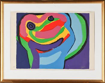 Karel Appel · KAREL APPEL, färglitografi, signerad och numrerad Ea.