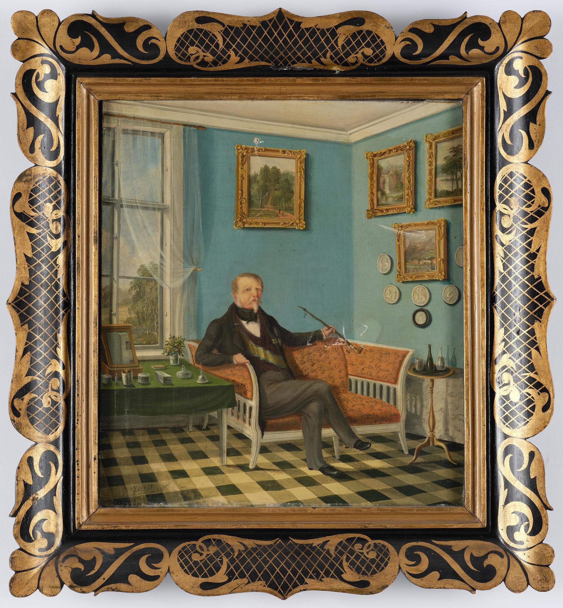 Axel Otto Mörner, Self-portrait of Colonel Axel Otto Mörner of Morlanda at Skedhult Manor, Eksjö, Småland.