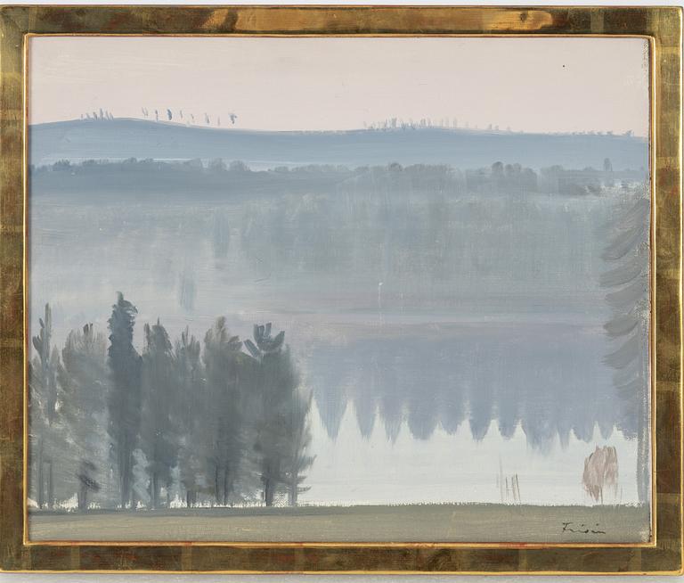 Vera Frisén, oil on canvas/papaer-panel, signed.