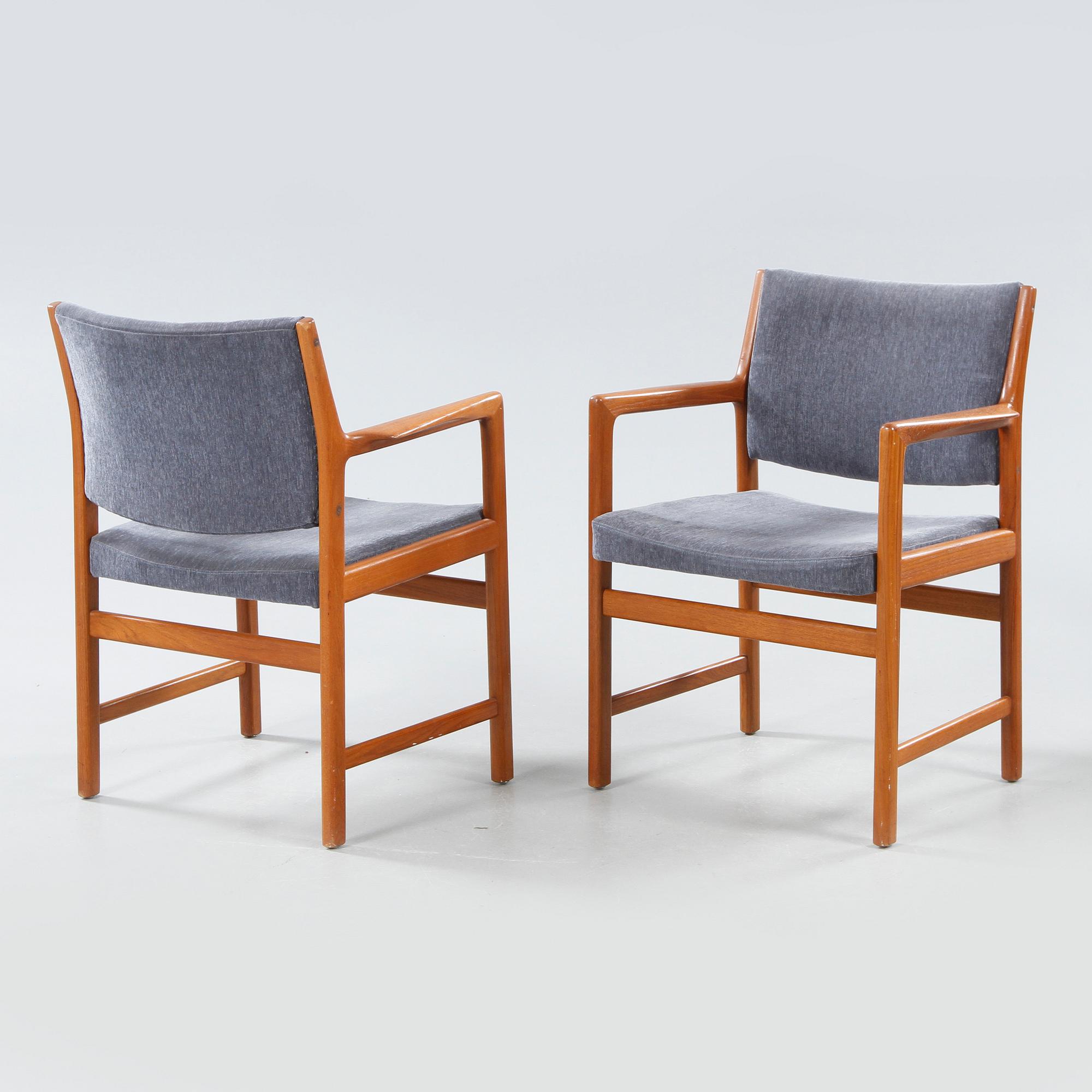 Four chairs by Karl-Erik Ekselius.