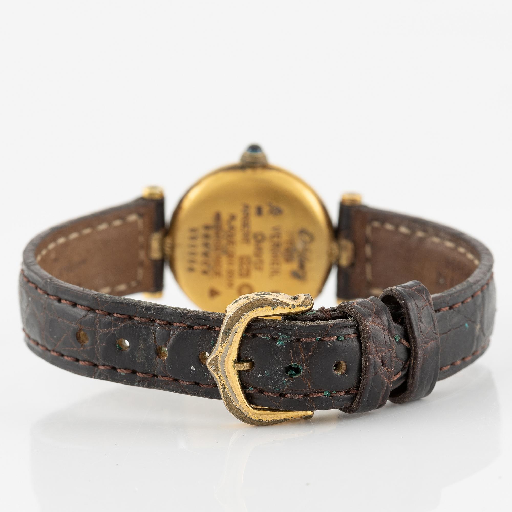 Cartier, must de CARTIER, VLC, wristwatch, 24 mm.