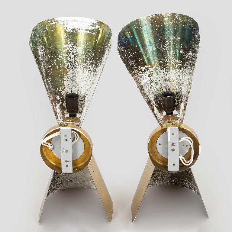 Paavo Tynell, a pair of  mid-20th century  wall lights for Taito. Made to order.