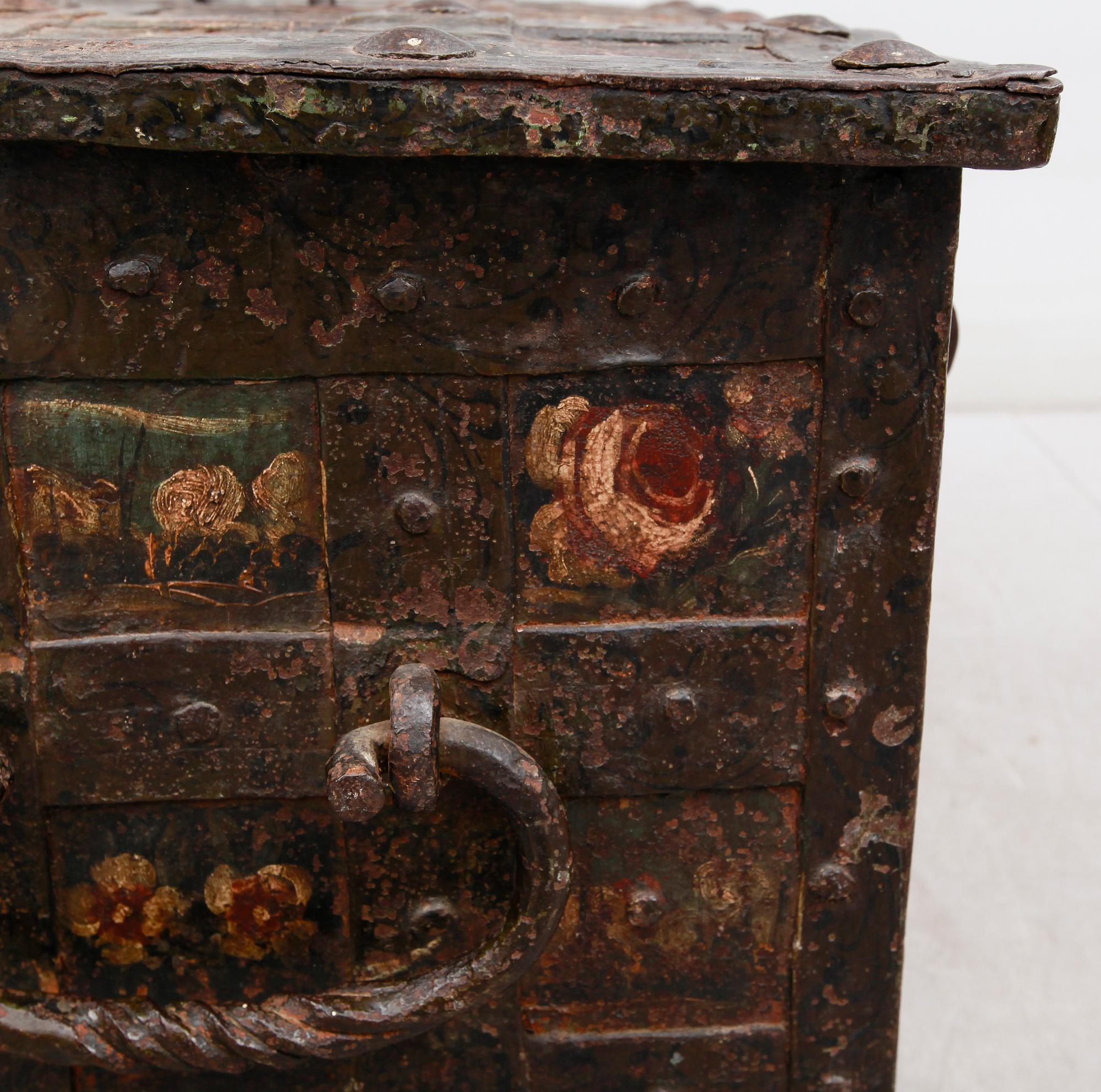KISTA, järn, barock, 1600-tal.