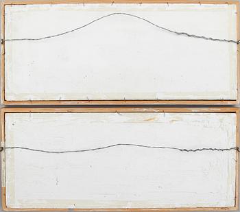 VÄGGRELIEFER, 2 st, gips, 1900-talets första hälft.