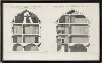 JEAN ERIC REHN, Kopparstick, 4 st, 1700-tal.