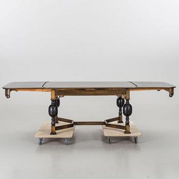 MATBORD, barockstil,  brickmärkt E. Pettersson Gefle Möbleringsaffär, 1930-tal.