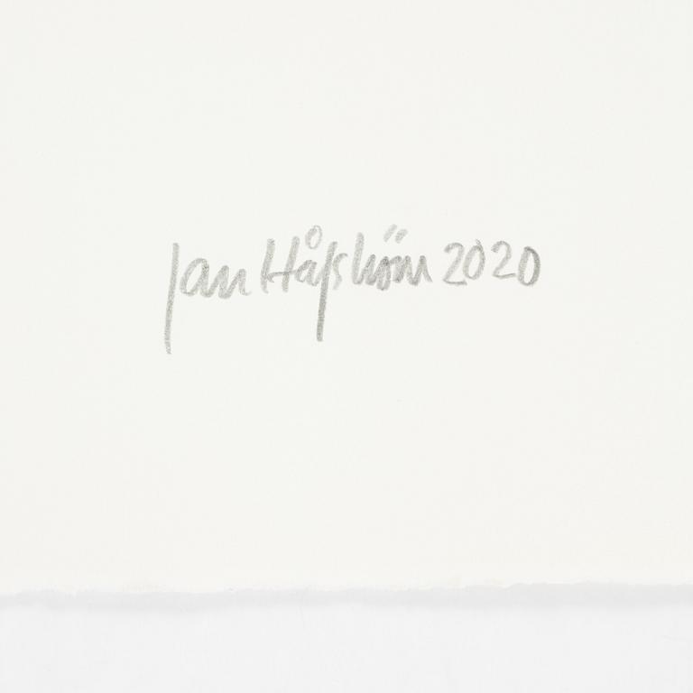 Jan Håfström, etching in colours, 2020, signed 45/50.