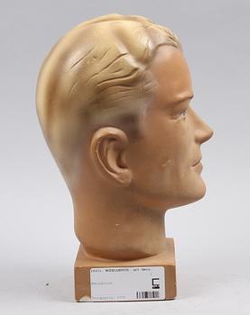 MODELLHUVUD. Art Deco, 1930-40-tal.
