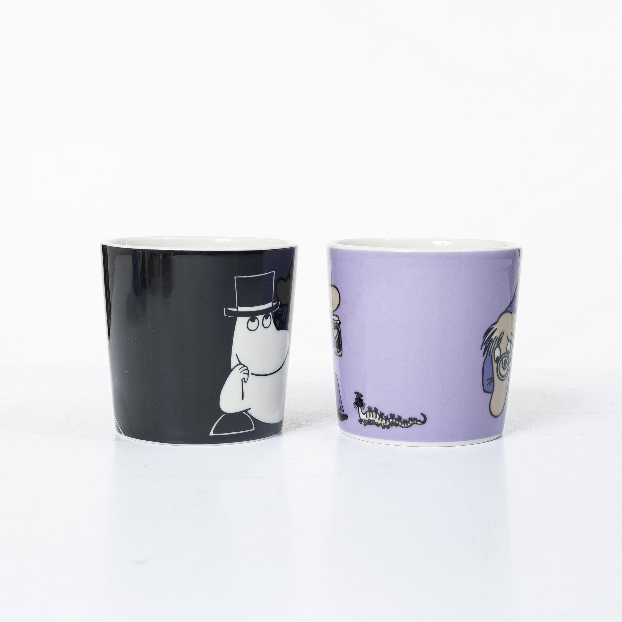 Arabia, ten Moomin mugs, Finland, 2002-2013.