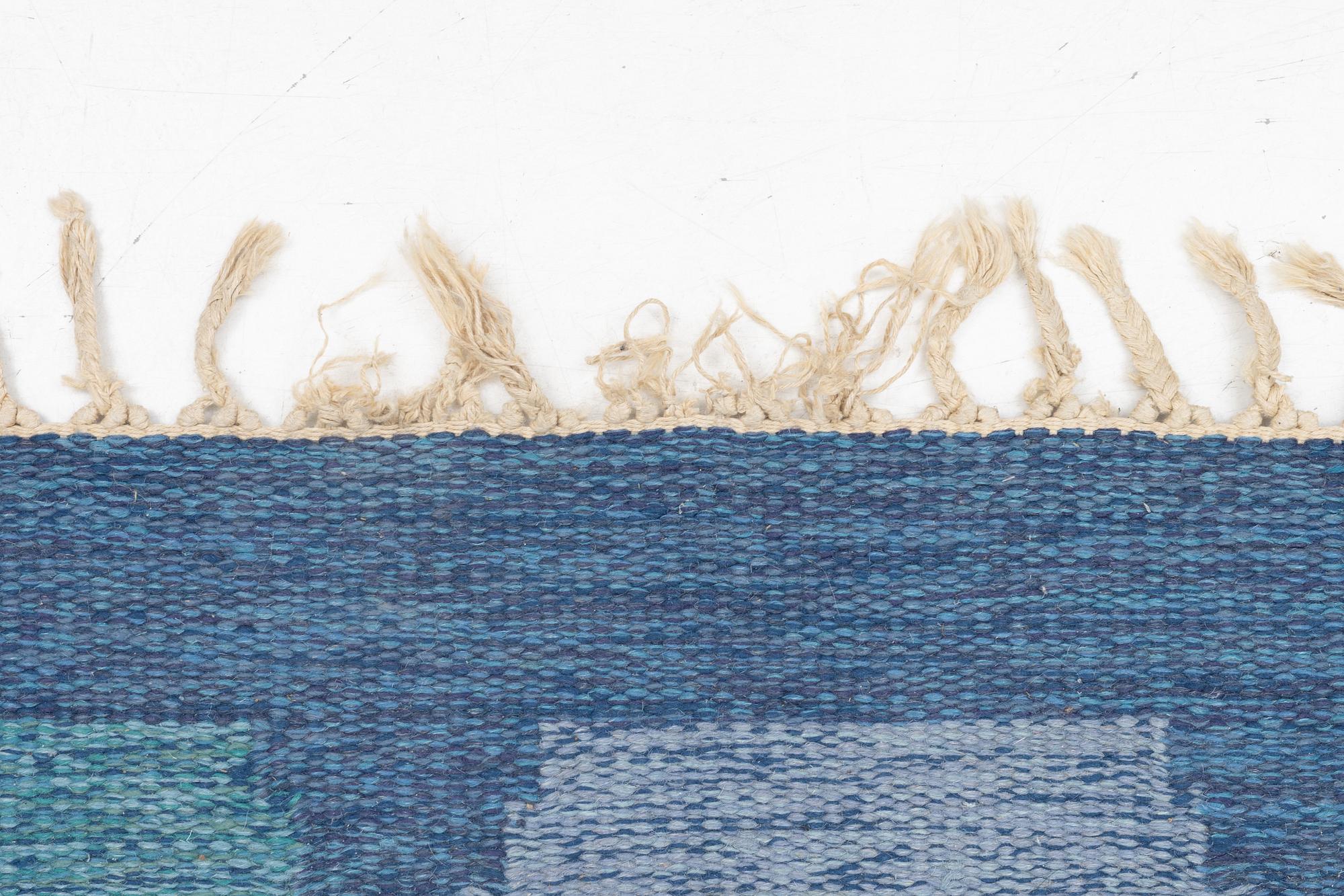 Ingegerd Silow, a 'Siljan' flat weave rug, signed IS, c. 275 x 185 cm.