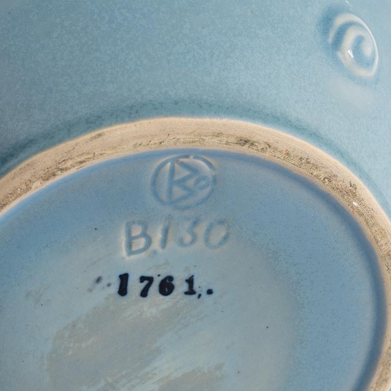 Eva Jancke Björk, urna med lock, Bo fajans, 1900-talets mitt.