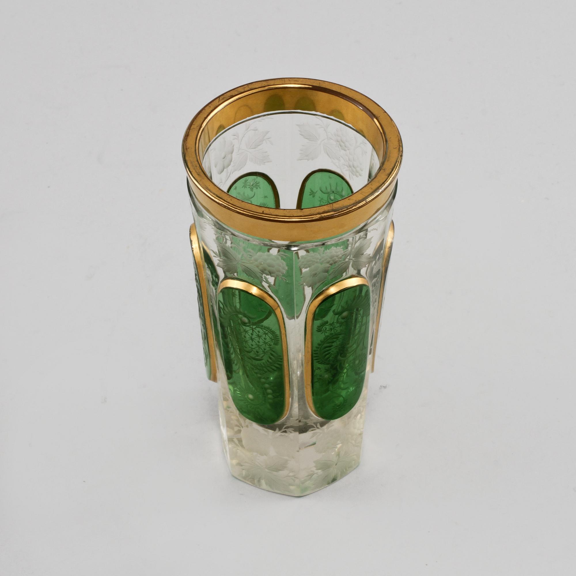 VAS, glas, Böhmisk typ, 1800-talets slut.