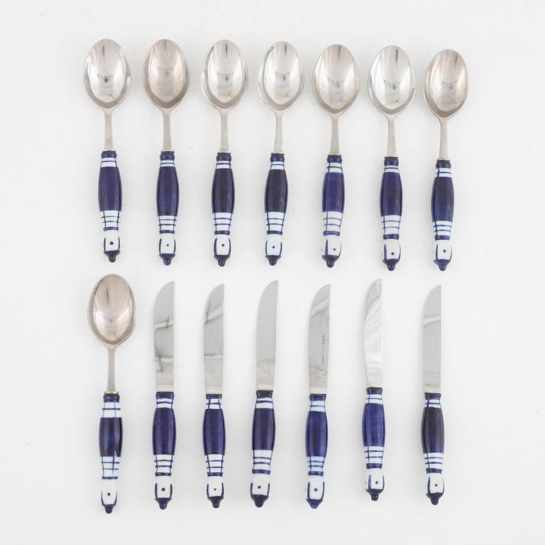 Björn Wiinblad, an xx-piecs "Sienna" flat wear set, Rosenthal.