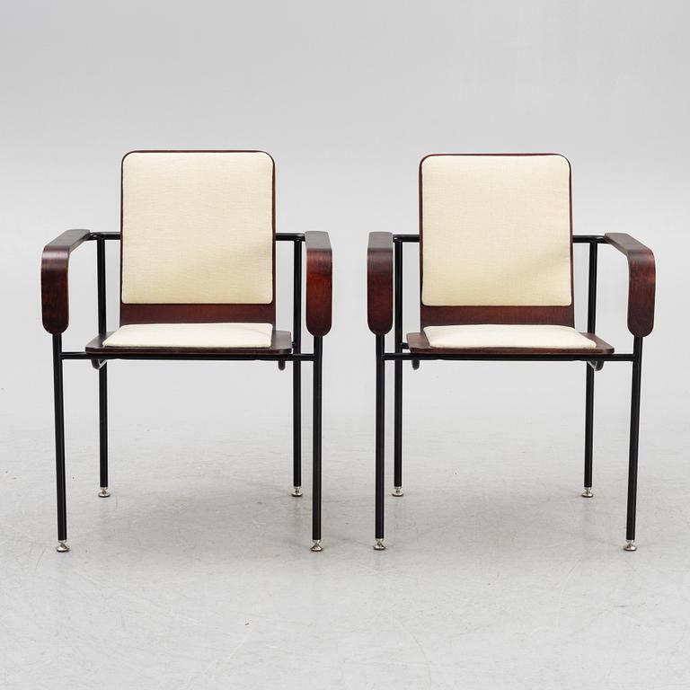 Karmstolar, ett par, 1900-talets andra hälft.