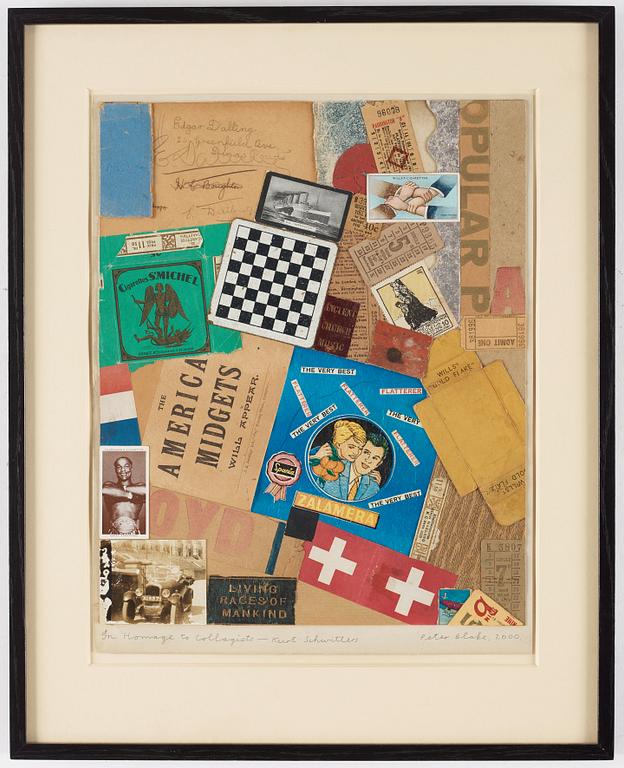 Peter Blake, "An Homage to Collagists - Kurt Schwitters".