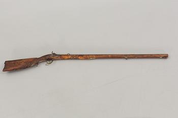 A percussion lock rifle from around 18/19th century,