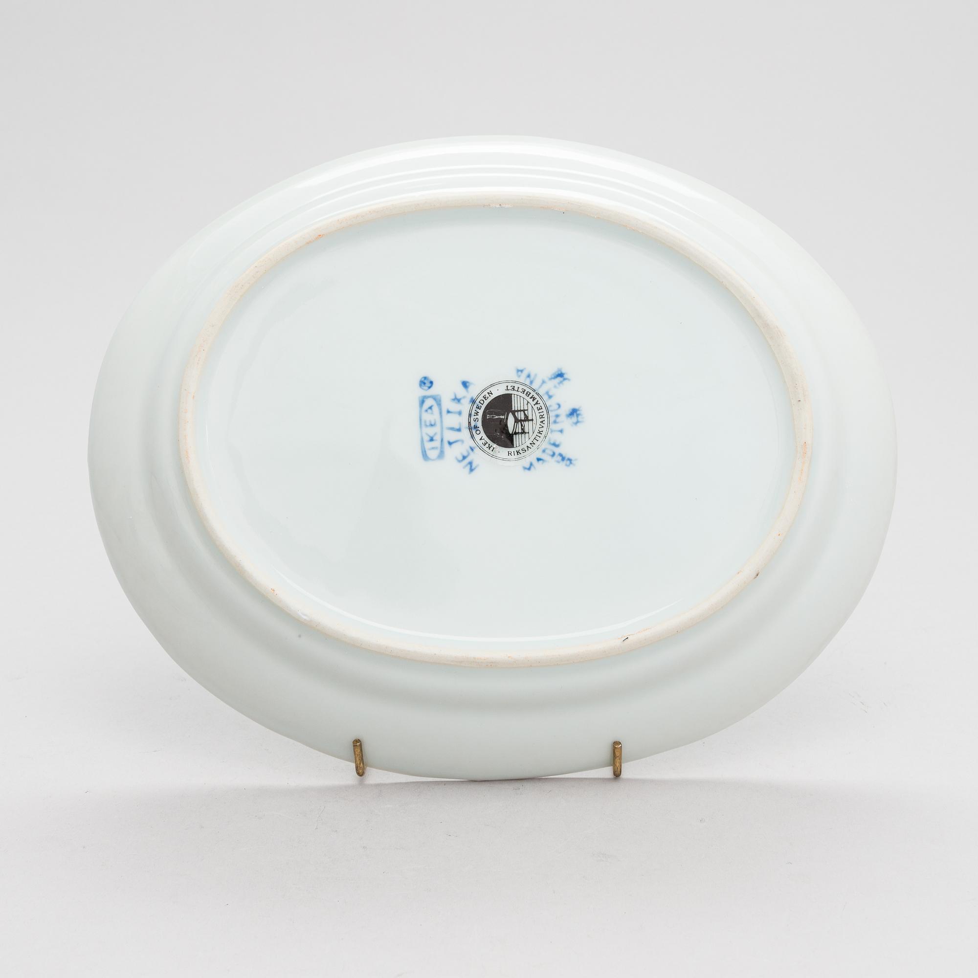 Servisdelar, 12 st, porslin, "Nejlika", IKEA, ur IKEA:s 1700-talsserie, 1990-tal.