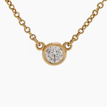 Tiffany & Co, Elsa Peretti, kaulakoru, "Diamonds by the Yard", 18K kultaa, briljanttihiottu timantti.