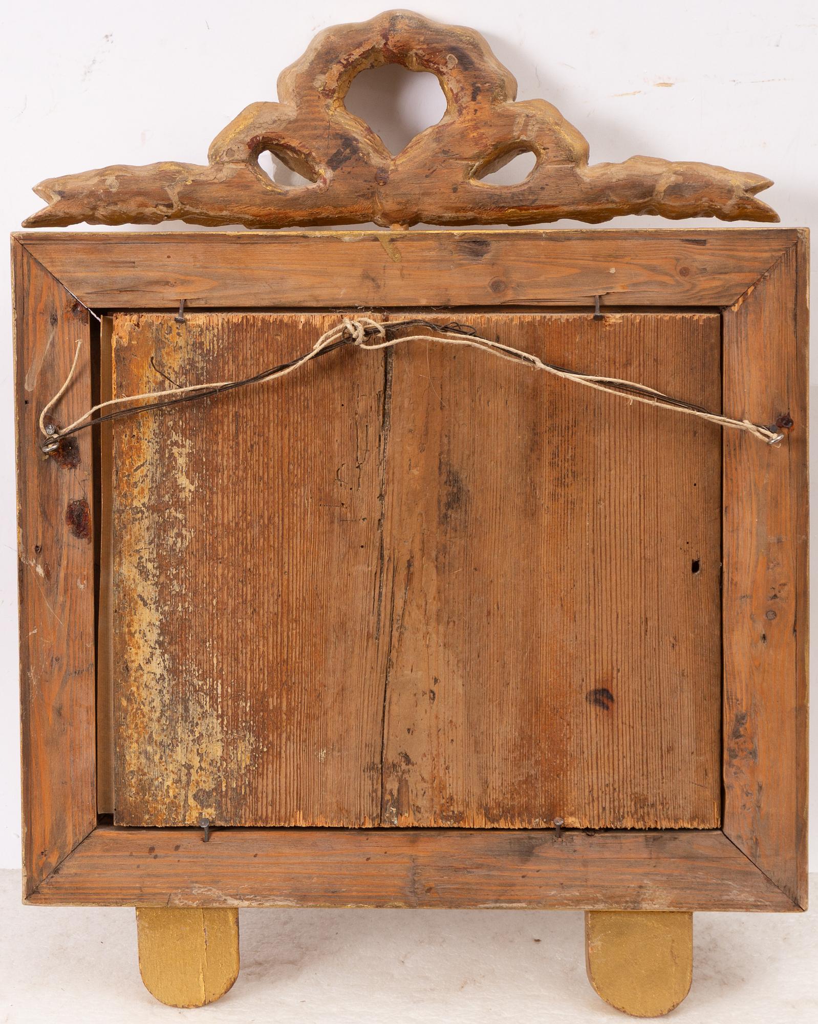 Pair of Gustavian mirror sconces, circa 1800.