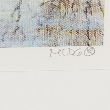 MARIANNE LINDBERG DE GEER, "Jag tänker på mig själv", signerad och numrerad litografi, 153/200.
