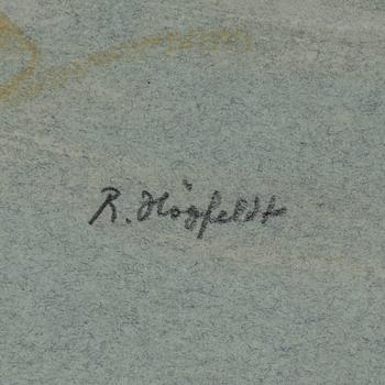 ROBERT HÖGFELDT, blandteknik, signerad.