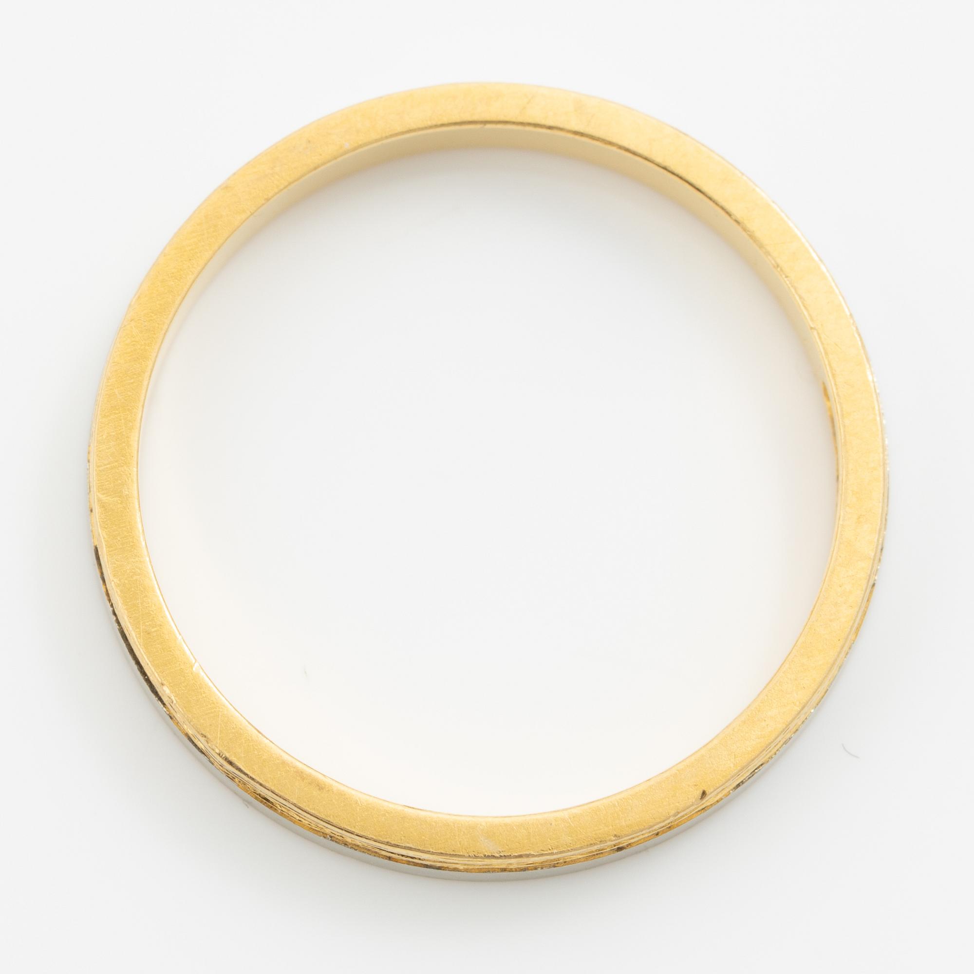 Lapponia, ring 18K gold and white gold, Finland 1977.