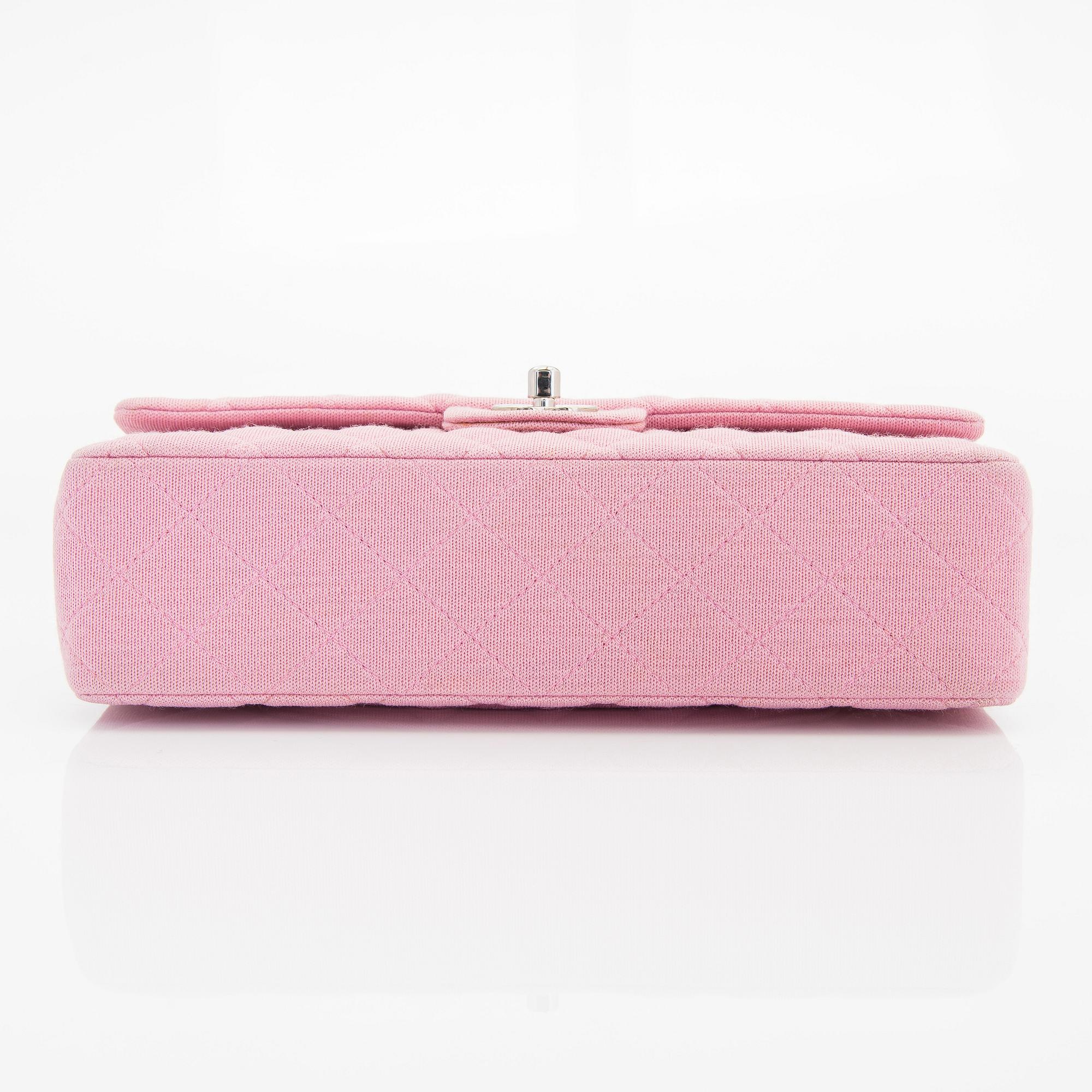 Chanel, "Pink Jersey Double Flap Bag", väska, 1997-1999.